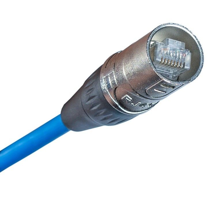 CAT ডেটা ইথারনেট ক্যাবল RJ45 প্যাচ ক্যাবল ইথারকন সংযোগকারী সুরক্ষিত নীল রঙের সাথে